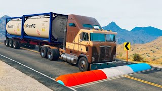 Trucks vs Speed Bumps #25 - BeamNG.Drive (LONG VIDEO)