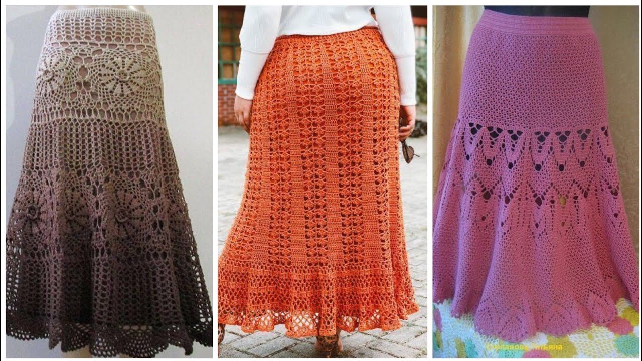 So stunning and stylish crochet and handknit doily lace fancy skirts