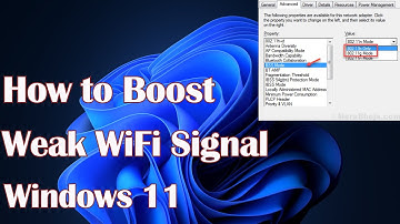 How To Boost Weak WiFi Signal On Windows  11