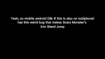 [YBA] Mobile scary monster bug solution