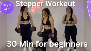 30 MIN STEPPER WORKOUT | at home beginner workout | HIIT