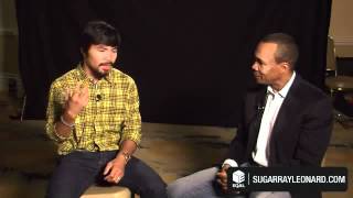 Manny Pacquiao interviewed by Sugar Ray Leonard