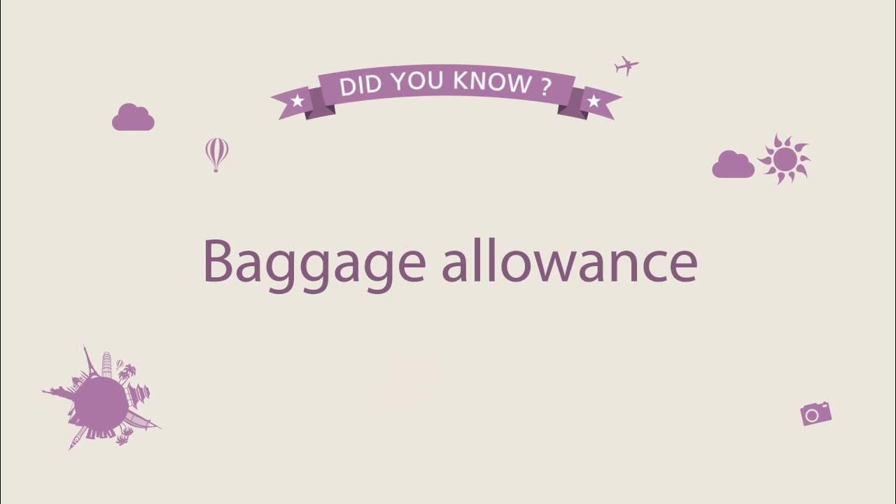 Find out the baggage allowance when traveling with SAUDIA YouTube