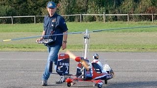 RC AUTOGYRO MTO SPORT GIANT SCALE RC GYROCOPTER FLIGHT DEMO / RC Airshow Hausen am Albis 2015