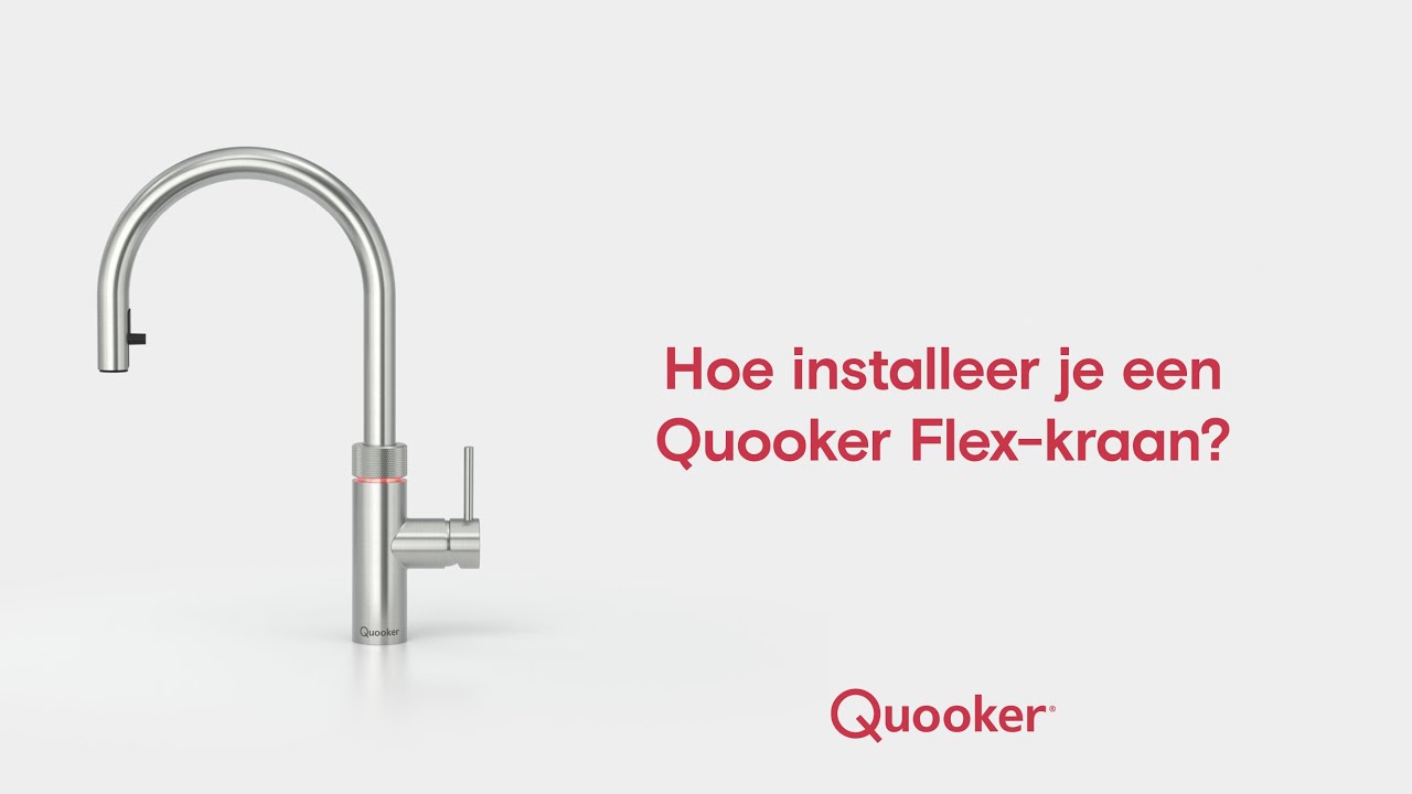 Rouwen benzine beschaving Een Quooker Flex-kraan installeren - YouTube