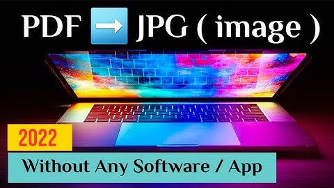 How to convert PDF to JPG (image) |  100% Free | Easy Guide