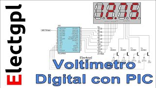 Voltimetro con Display de 7 segmentos con PIC