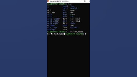 cat command in linux #linux