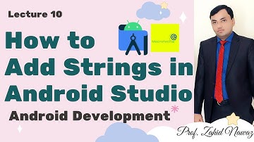 How to add strings in Android Studio Urdu / Hindi | Lecture 10