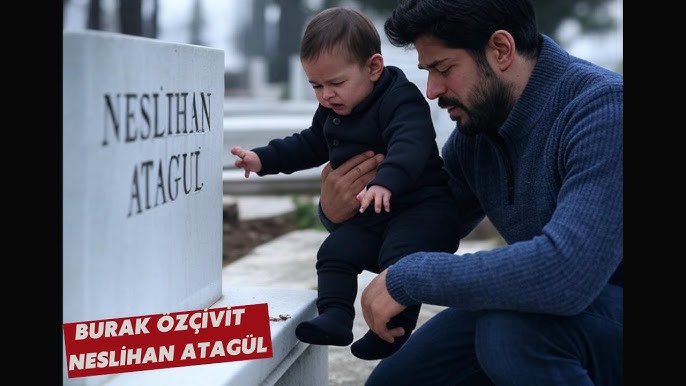 Emotional moments: Burak Özçivit and his baby visited the tomb of his wife  Neslihan - YouTube