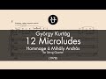 Miniature de la vidéo de la chanson Hommage À Mihály András, "12 Microludes For String Quartet", Op. 13: I.