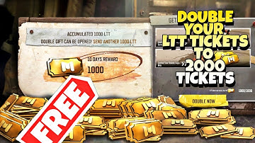 DOUBLE YOUR LIMITED TIME TICKETS GET 1000 FREE LTT TICKETS IN COD MOBILE HOW TO GET MORE LTT TICKETS
