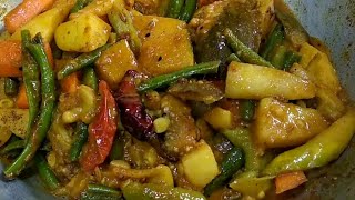 নিরামিষ লাবড়া|bhoger labra|Mixed vegetables curry|Durgapuja Bhoge