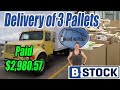 Deliver of 3 large B-Stock Liquidation Pallets. Waht did I get? I paid Almost $3,000.00 for them.