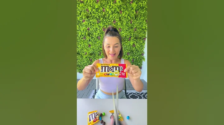 Giant M&M's VS Giant Scissors AURA +9999 😱✂️💀 #shorts #khamitovy #martaandrustam