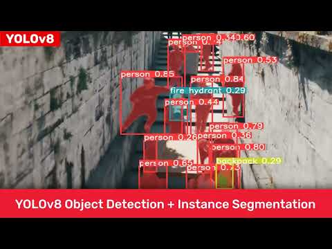 YOLOv8 Object Detection + Instance Segmentation