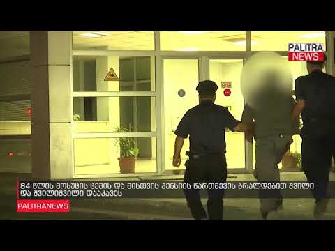 84 წლის მოხუცის ცემის და მისთვის პენსიის წართმევის ბრალდებით შვილი და შვილიშვილი დააკავეს