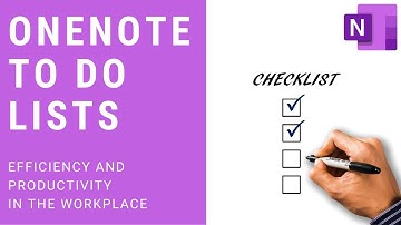 How to use a Microsoft OneNote To Do List