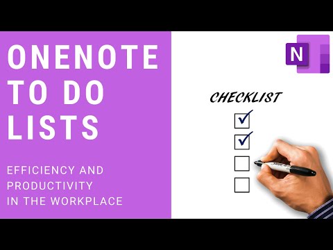 Video: Cum inserez o listă de lucruri de făcut în OneNote?