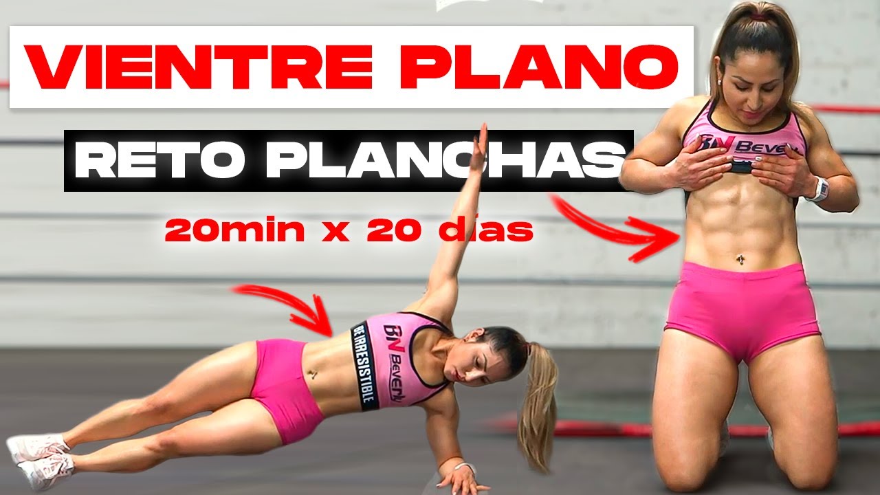 (#2) RETO PLANCHAS para ABDOMEN PLANO en 20 MINUTOS DIARIOS - Marcar Abdomen en CASA o GYM