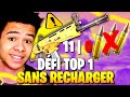 Je "TENTE" de FAIRE TOP 1 SANS RECHARGER (sans munition) sur FORTNITE BATTLE ROYALE !