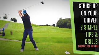GOLF: How To Hit UP On Your DRIVER With SIMPLE Golf Swing Tip