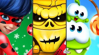 Miraculous Ladybug & Cat Noi‪r🐞 VS Zombie Run 2 🧟 VS Cut the Rope Remastered 💎 screenshot 4