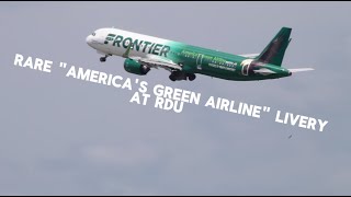 Rare America's Green Airline Livery At RDU (First Full Video With Camera)