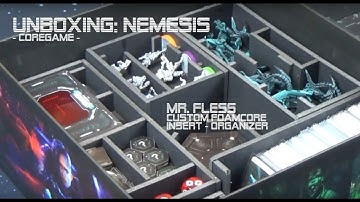 Unboxing: Nemesis® the Boardgame (Compatible Custom Foam Core Insert / Organizer)