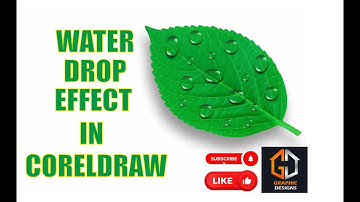 How to Make Water Drop Effect in Corel Draw | Water Drop Effect #coreldraw