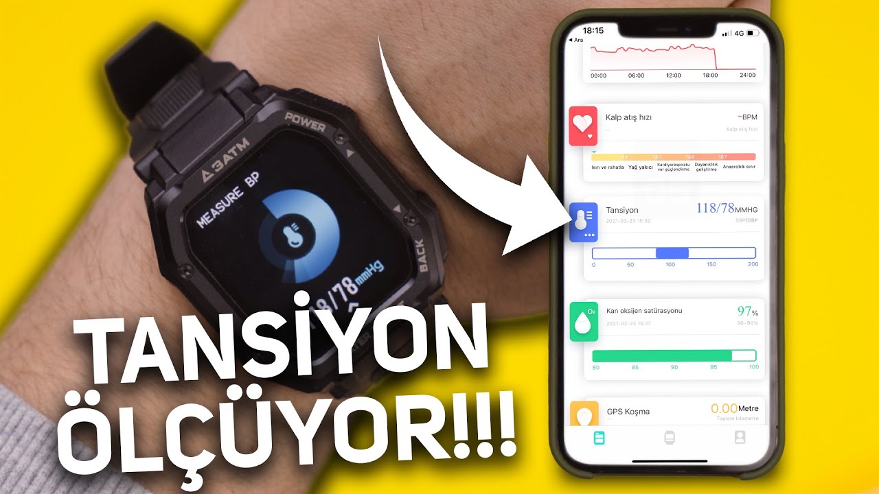 tansiyon bile olcebilen en uygun fiyatli akilli saat youtube