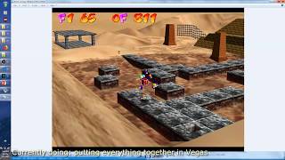 Time-lapse of making a SM64 ghost replay video (task 7)
Some people asked me before how I make a ghost replay video for the SM64 TAS competition.
While I explained the basics, I think it is more useful to just have a recording of the process. As you can see its quite bodged, and Im still looking for ways to improve the workflow, but it isnt too bad currently.
The screen recording is sped up roughly 20 times. Before the recording, I downloaded the results and background music. After the recording, I rendered and uploaded the video. The video shows everything in between:
- extracting Marios state from .m64s
- dividing the entries into separate groups
- recording the camera movement
- rendering a .jpg sequence at 60 fps
- removing lag frames
- creating the overlay text / thumbnail
- editing in Vegas
The final result can be found here:
https://www.youtube.com/watch?v=6VTjTEO97MM Time-lapse of making a SM64 ghost replay video (task 7)