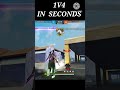 1V4 in SECONDS😱😱😱#freefiremax #shorts #arisudanyt #tagarugaming #zeroxff