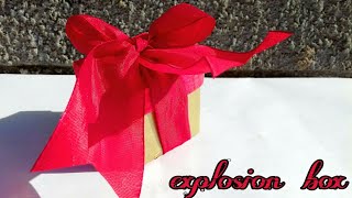 how to make exploding box/ for birthday/velentines day/ exploding box