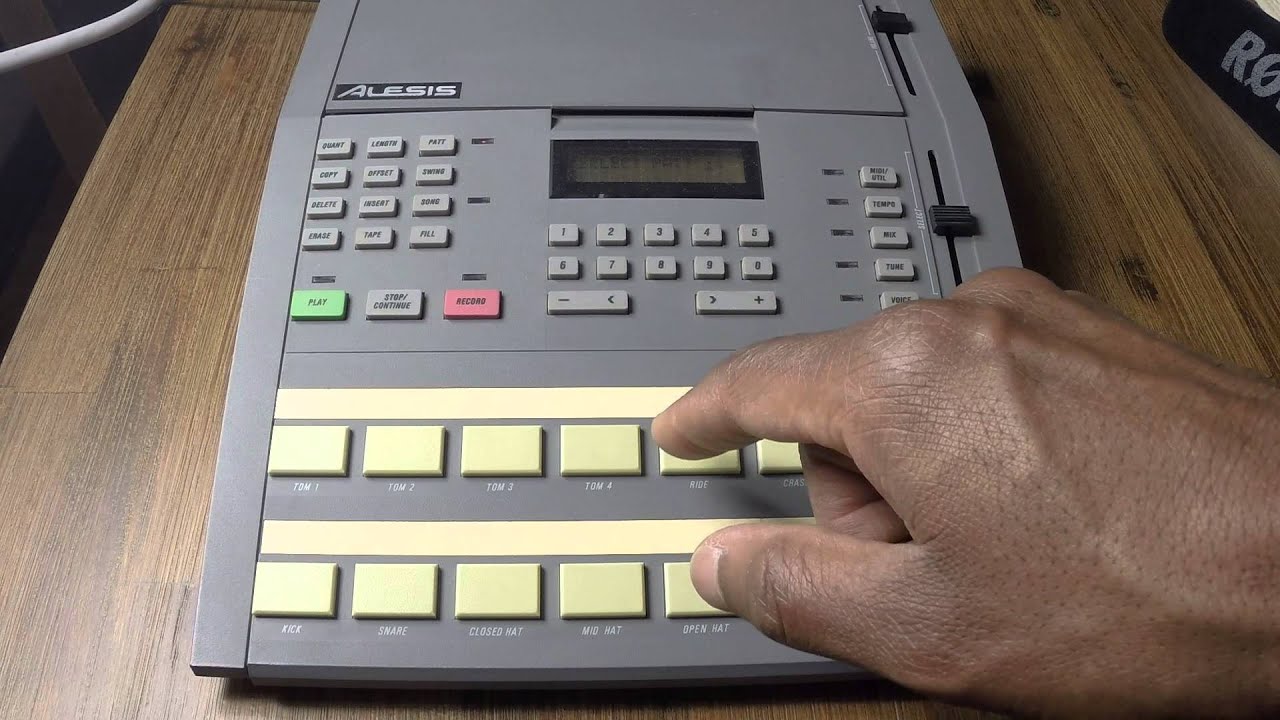 Alesis HR16 Drum Machine Demo YouTube