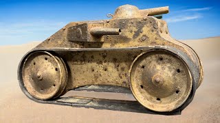 1930s Triang clockwork Tiger Tank restoration. A scarce vintage toy