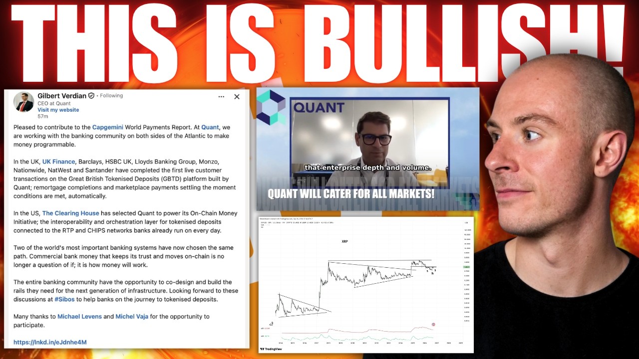THIS IS INSANELY BULLISH! Quant = Crypto Adoption!!!! XRP Price Prediction, Crypto Bottom Structure!