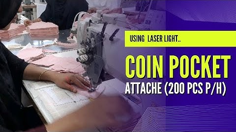 মার্ক ছাড়াই লেজার লাইট দিয়ে কয়েন পকেট জয়েন্ট|Coin pocket attache by laser light without mark|