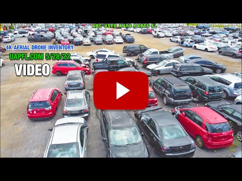 ABC Used Auto Parts Full Skyview Car Parts Junkyard UAPFL.com Drone 4K Orlando Auto Salvage Recycle