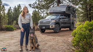 Her Cozy Truck Camper RV  4 Season Tiny Home Living