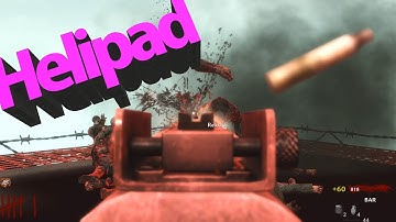 COD WAW : Custom Zombies "HeliPad" i was just on a PAD.