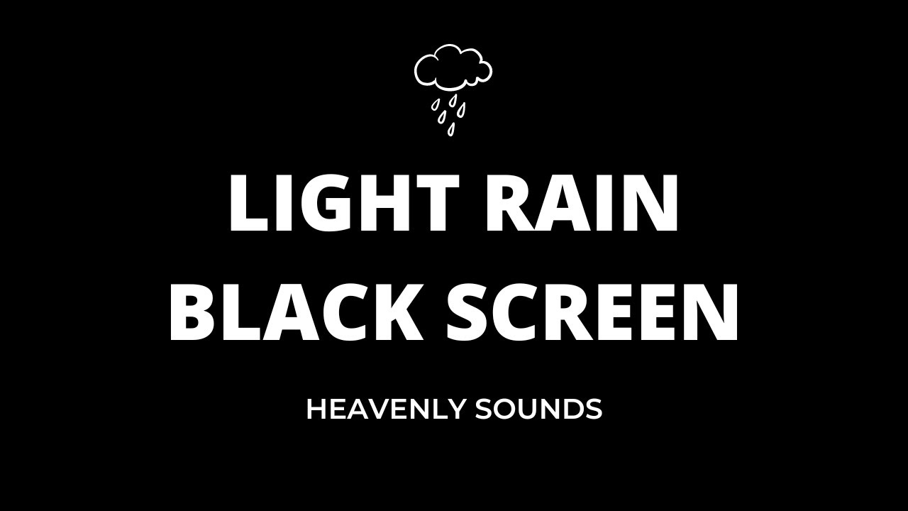 Light Rain Sleep Sounds with Black Screen 10 HOURS NO ADS YouTube