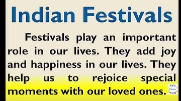 Essay on Indian festivals in English | speech on festivals of India