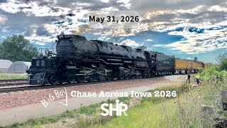 UP 4014 Chase Across Iowa with Steel Highway Railcams. Day 1, Omaha NE to Boone IA. #steelhighway