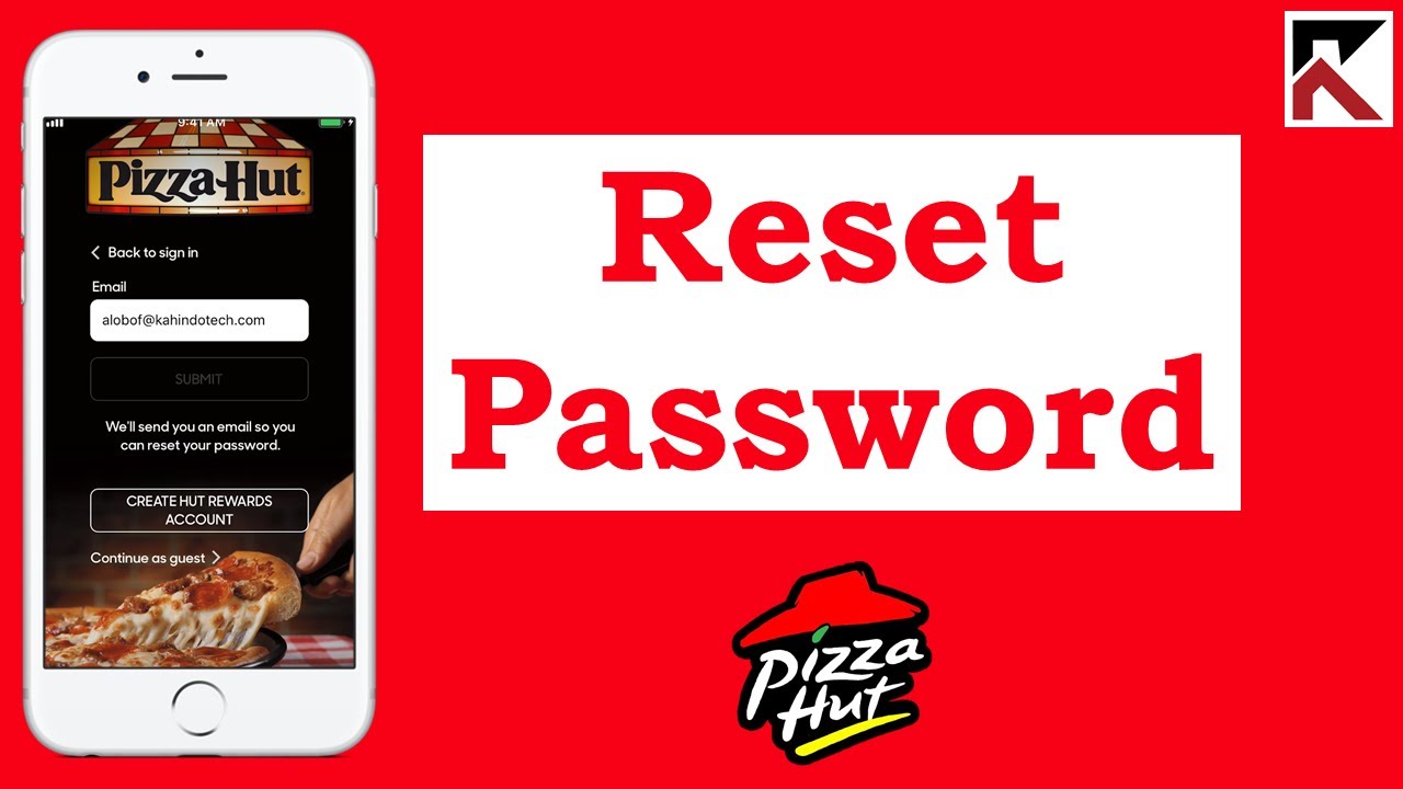 How To Reset Forgotten Password On Pizza Hut App YouTube How To Reset Forgotten Password On Pizza Hut App YouTube