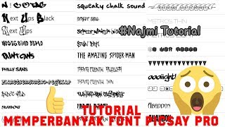 MEMPERBANYAK FONT DI PICSAY PRO | tutorial#8 screenshot 5