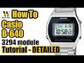 B-640 - module 3294 tutorial on how to setup and use all the functions