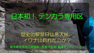 日本初の「テンカラ専用区」解禁日（栃木県日光市三依地区）2021.3.21／〈テンカラ〉釣り旅 vol.2