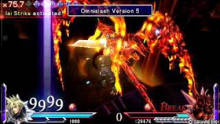 DISSIDIA 012 Duodecim lvl1 Cloud vs Feral Chaos Iai Strike