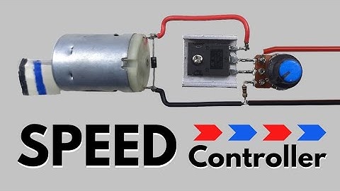 Simple DC Motor Speed Controller Circuit